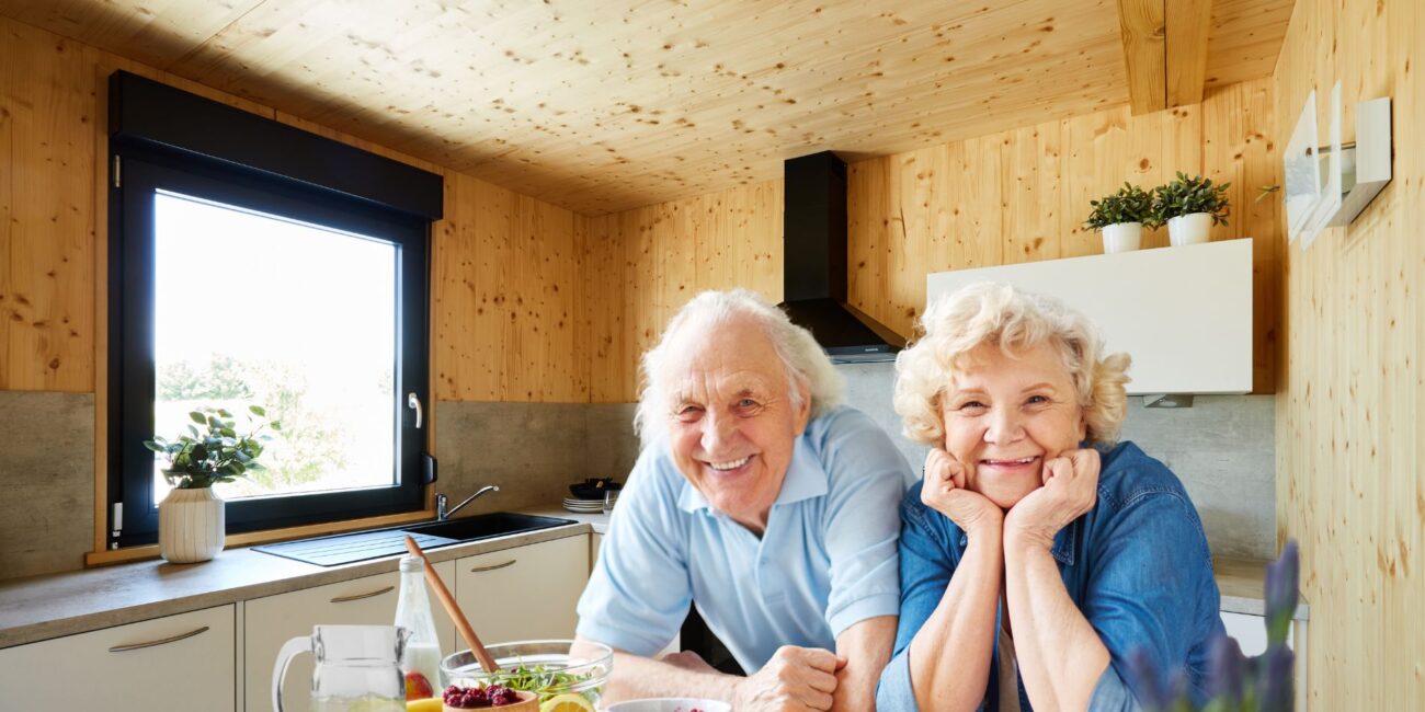 Maison de jardin en bois pour seniors
