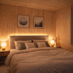 Chambre confort cocooning chalet 40m2