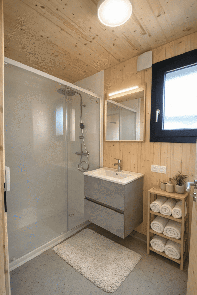 Salle de bain équipée pour famille nombreuse