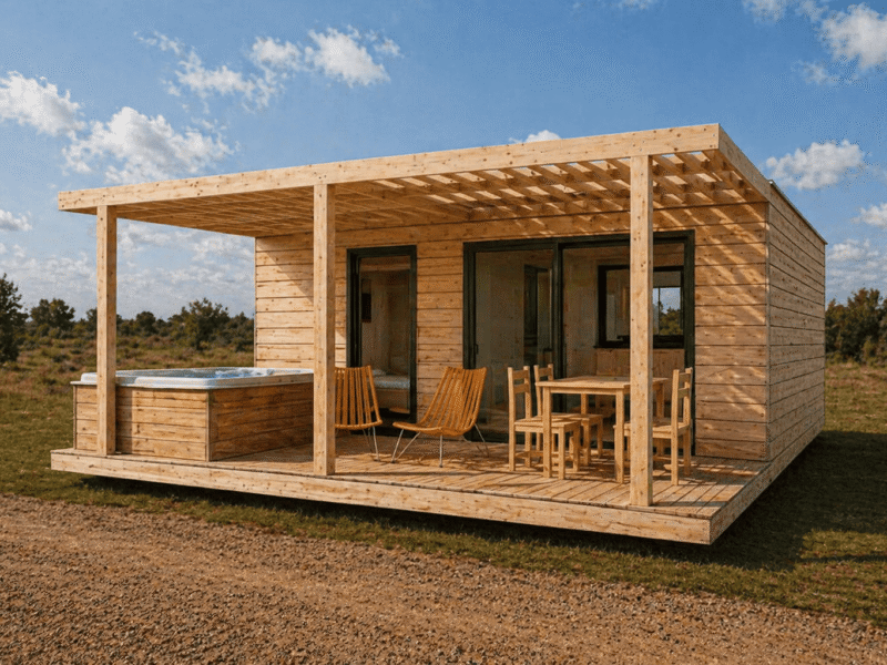 Chalet Athéna 35m2 vue 3D