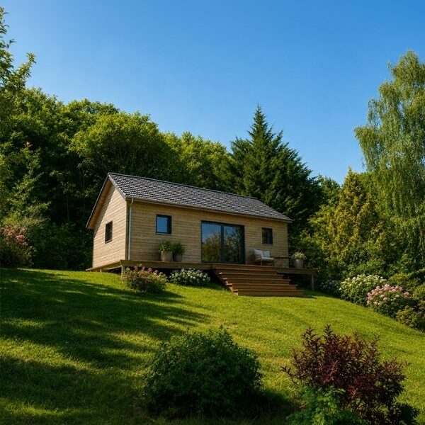 Chalet en bois 50m2 habitable à l'année Vénus Hédonia