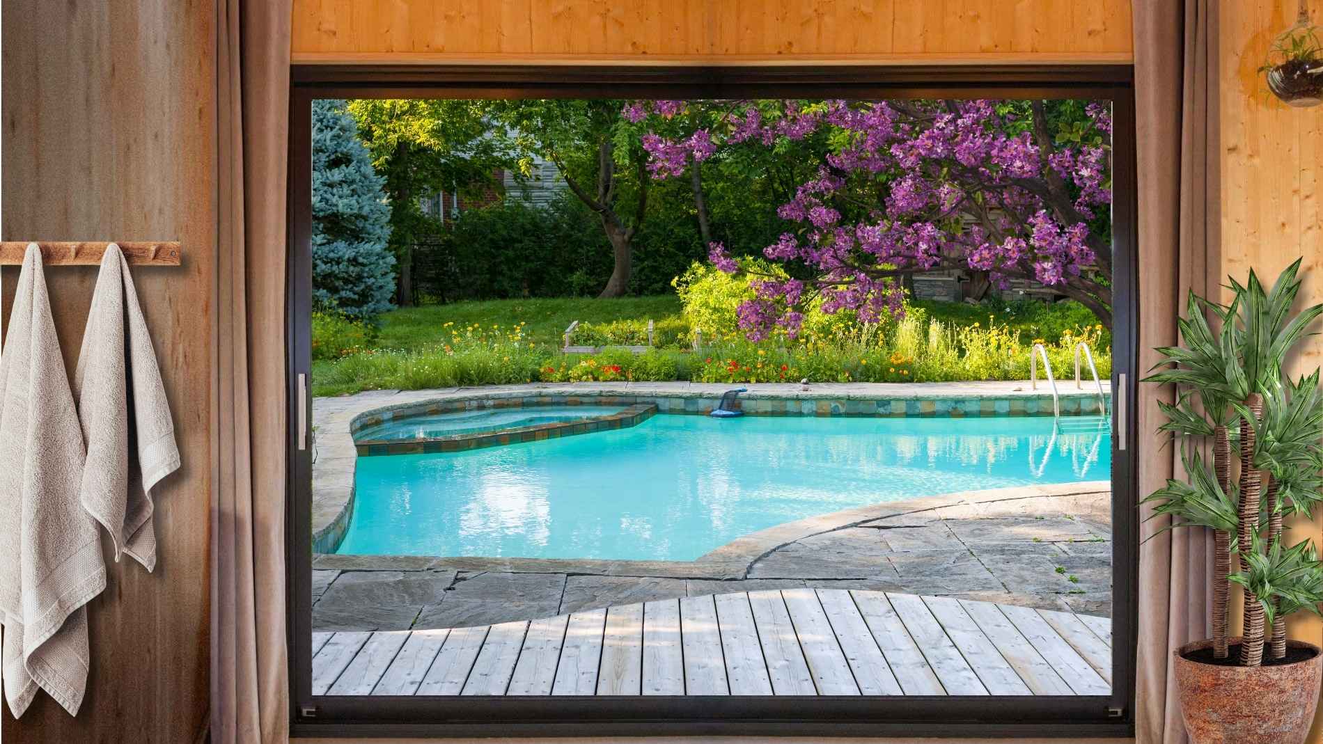 Pool house bois clé en main