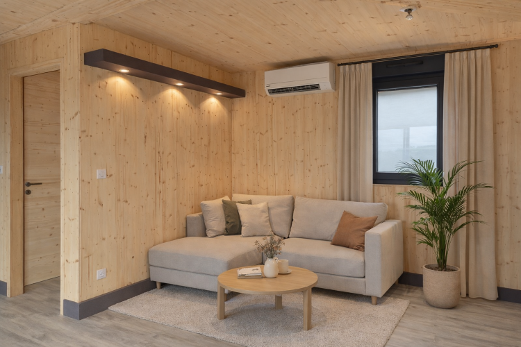 Séjour chaleureux chalet Sybilla